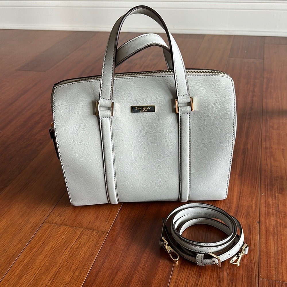 Kate Spade bluish gray satchel bag